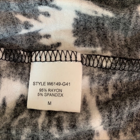 Loveappella Black & White Tie Dye Bodycon Dress M - Picture 8 of 9